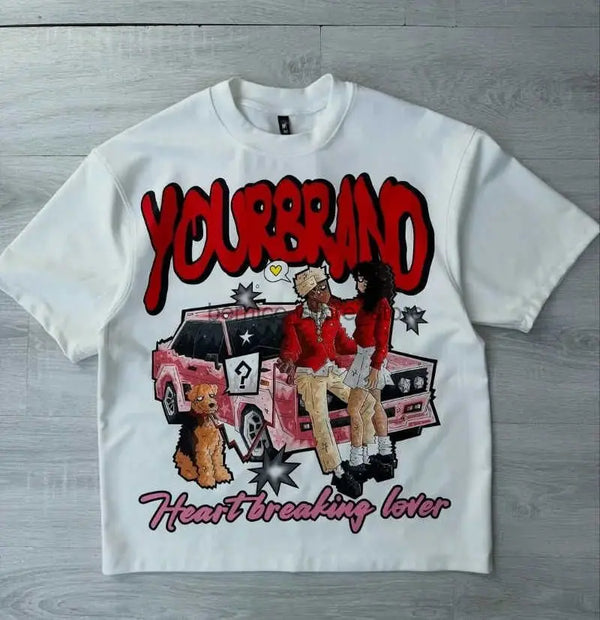 Trendy Cartoon Print Shirt